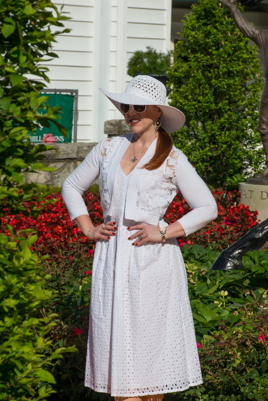 Churchill Downs White Party Fashion at the Races