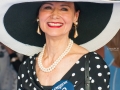 Belmont Fashion at the Races Longines Most Elegant Woman Contest black and white