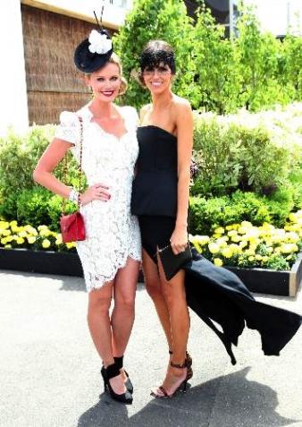 black and white dresses for the races